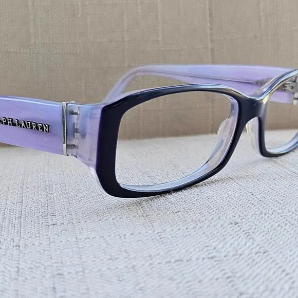 RL Ralph Lauren Women Glasses Frame Lilac/Black Eyeglasses RL6018 Made in Italy - Picture 3 of 12